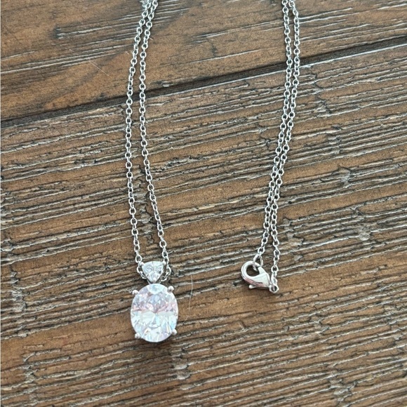 NVC "Nataliya V Collister" Oval Gem Pendant on Silver Chain - Picture 3 of 5